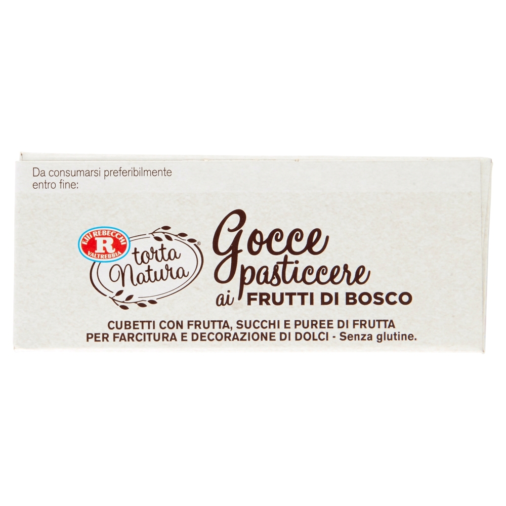 F.lli Rebecchi Valtrebbia torta Natura Gocce pasticcere ai Frutti di Bosco 70 g