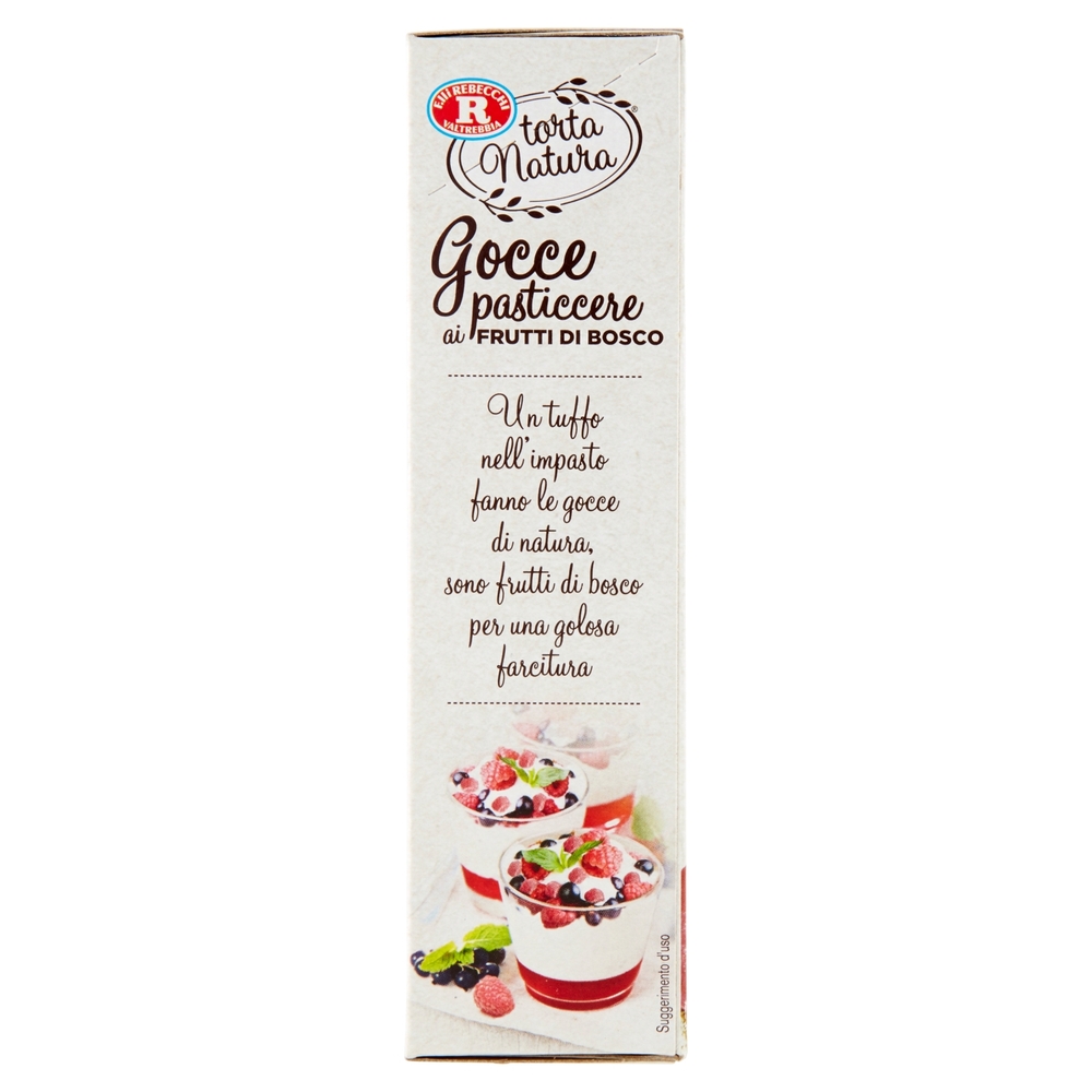 F.lli Rebecchi Valtrebbia torta Natura Gocce pasticcere ai Frutti di Bosco 70 g