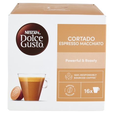 NESCAFÉ DOLCE GUSTO Cortado Espresso Macchiato caffè macchiato 16 capsule (16 tazze)