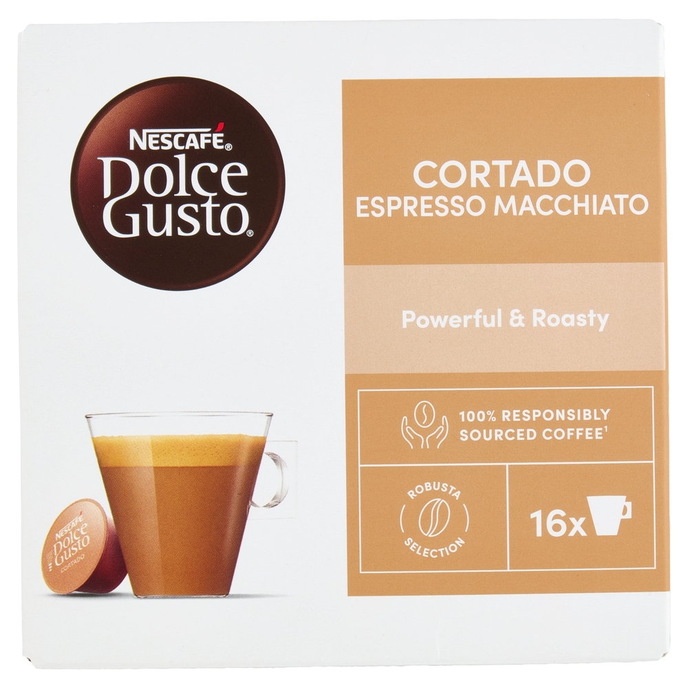 NESCAFÉ DOLCE GUSTO Cortado Espresso Macchiato caffè macchiato 16 capsule (16 tazze)
