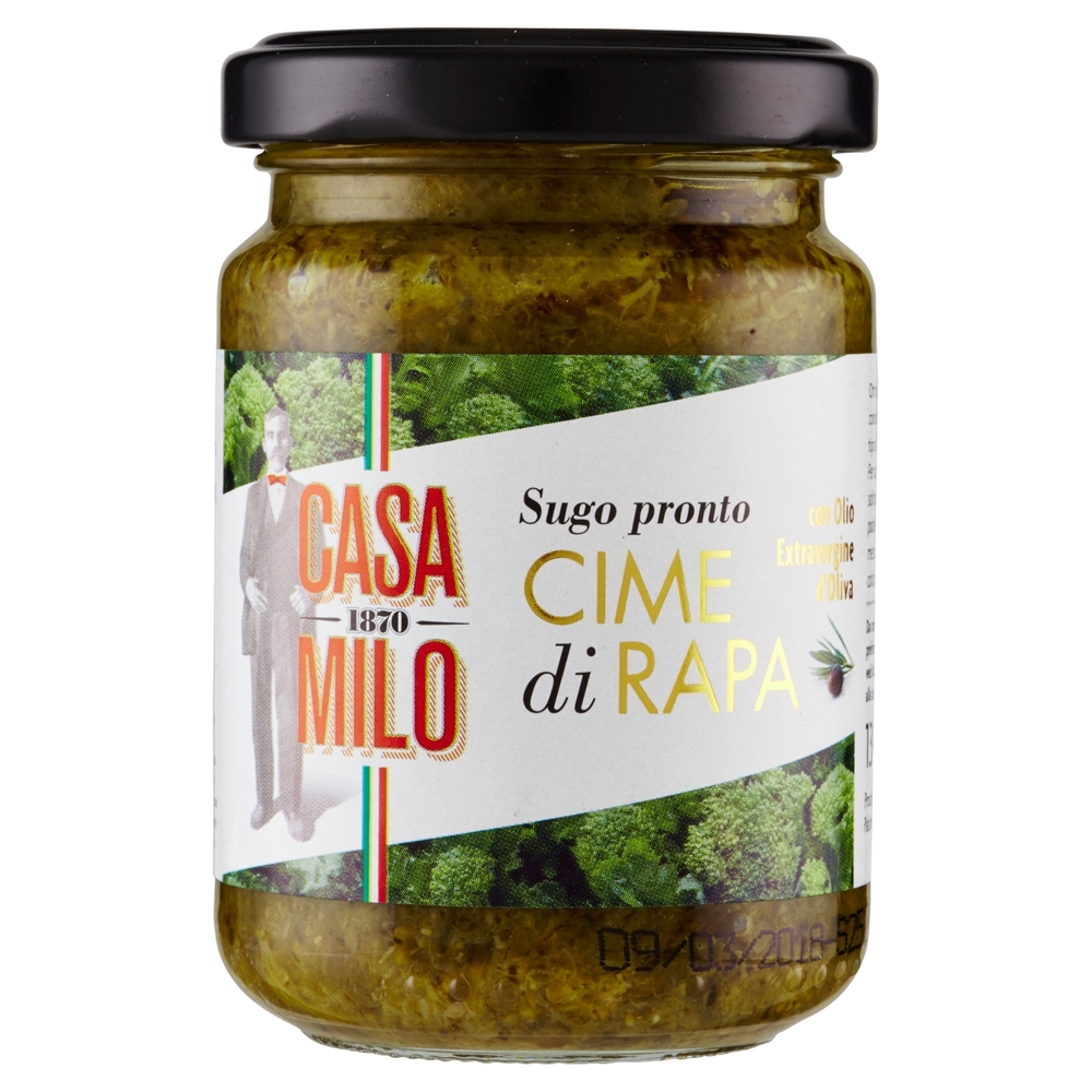 Casa Milo Sugo pronto Cime di Rapa 130 g