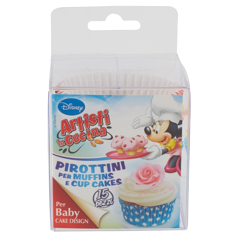 Pirottini per Muffins e Cup Cakes Disney Artisti in Cucina 15 pz