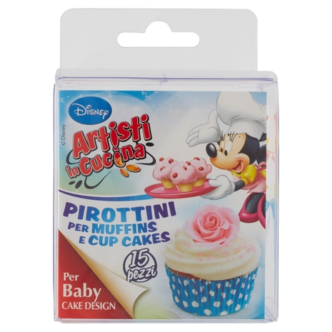 Pirottini per Muffins e Cup Cakes Disney Artisti in Cucina 15 pz