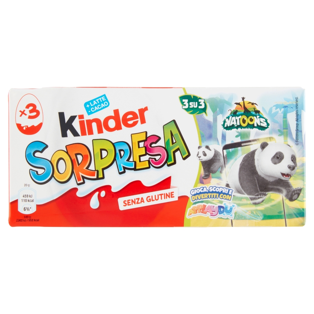 Kinder Sorpresa Natoons 3 x 20 g