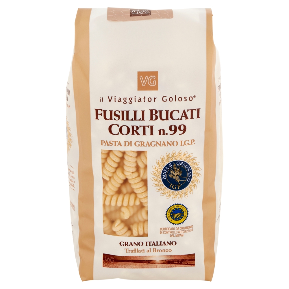 Fusilli Bucati Corti n.99 di Gragnano IGP Il Viaggiator Goloso