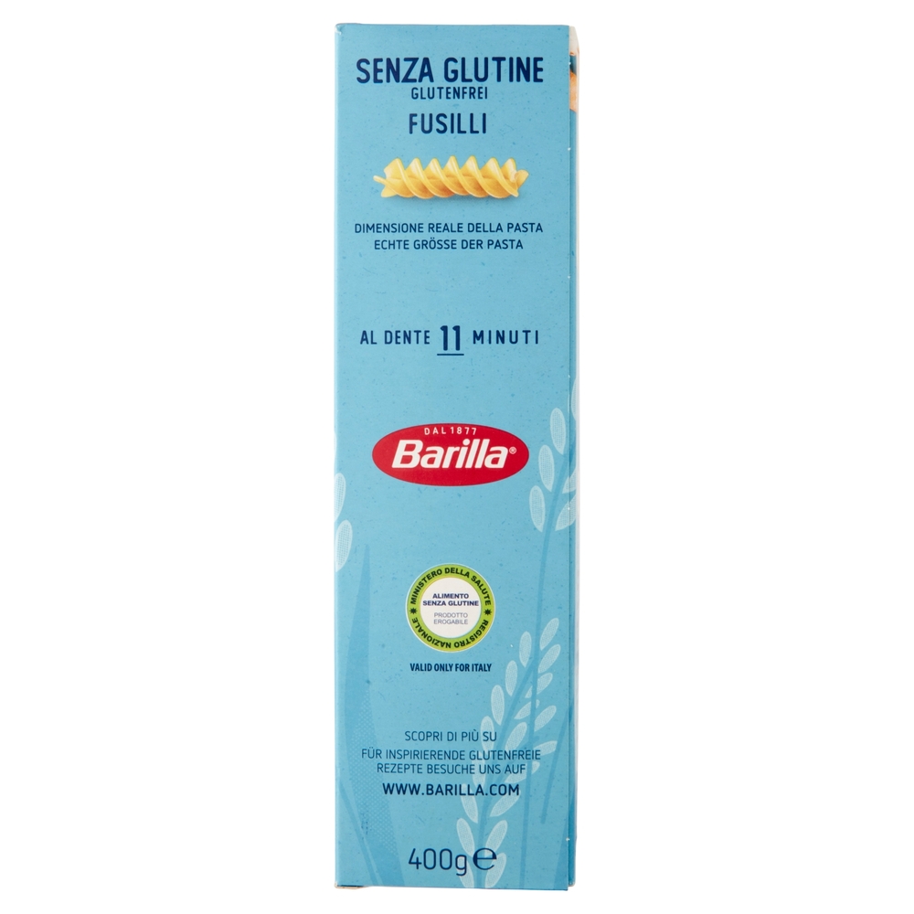 Barilla Pasta Senza Glutine Fusilli Mais e Riso 400g