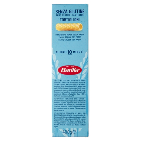 Barilla Pasta Tortiglioni Senza Glutine 400 g