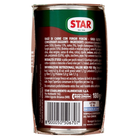 Star il mio Gran Ragù con Funghi Porcini 2 x 180 g