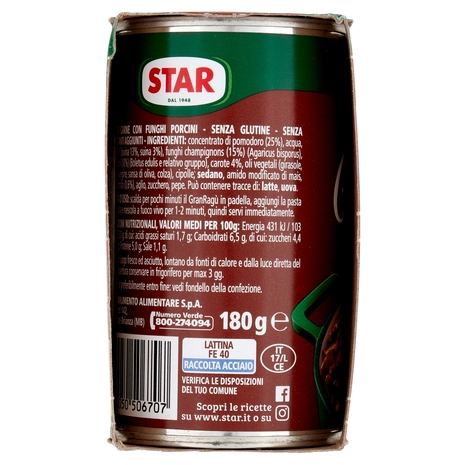 Star il mio Gran Ragù con Funghi Porcini 2 x 180 g
