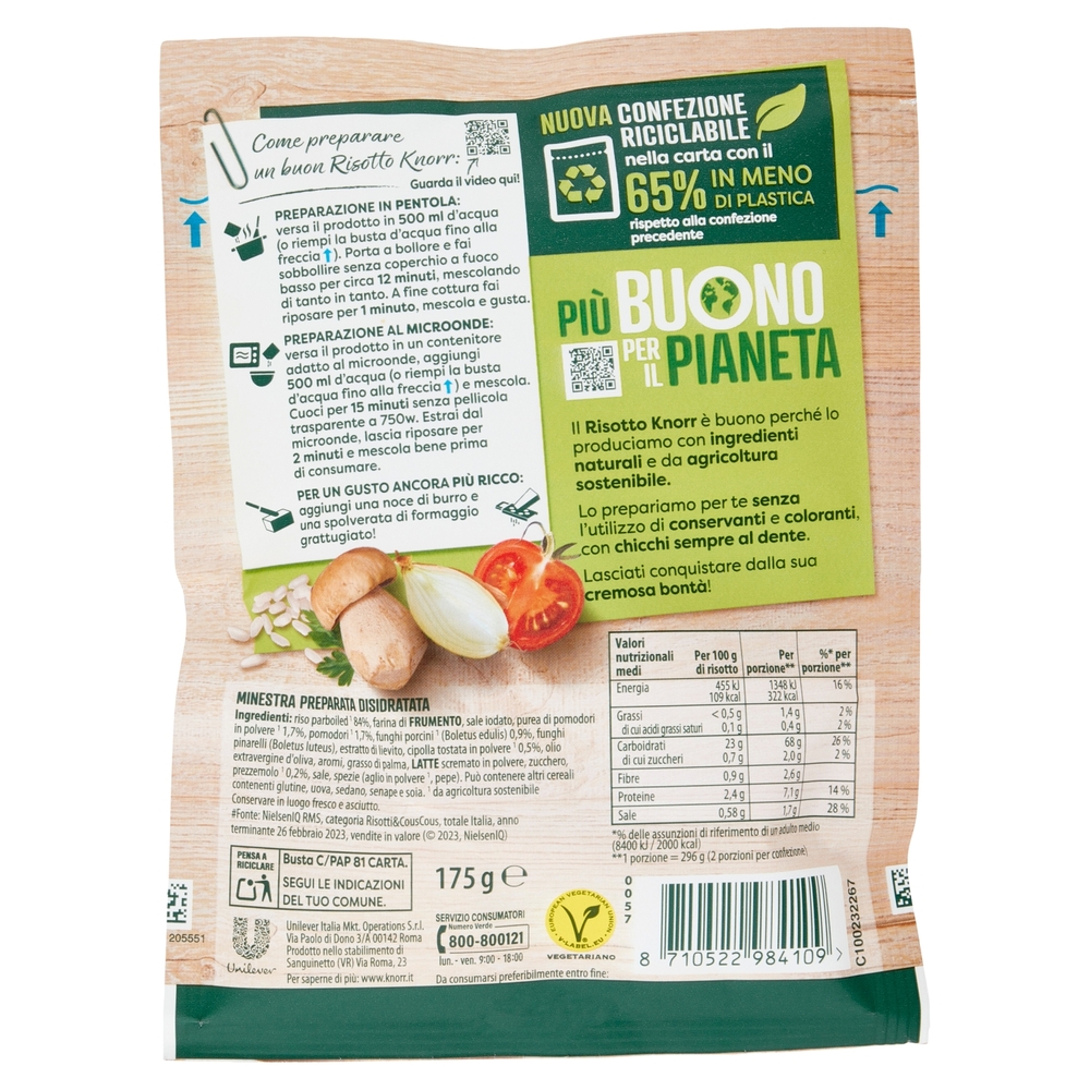 Knorr Risotto Pomodoro Porcini 175 g
