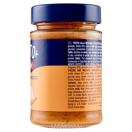 Barilla Pesto Ricotta e Noci Condimento e Sugo per Pasta 190 g