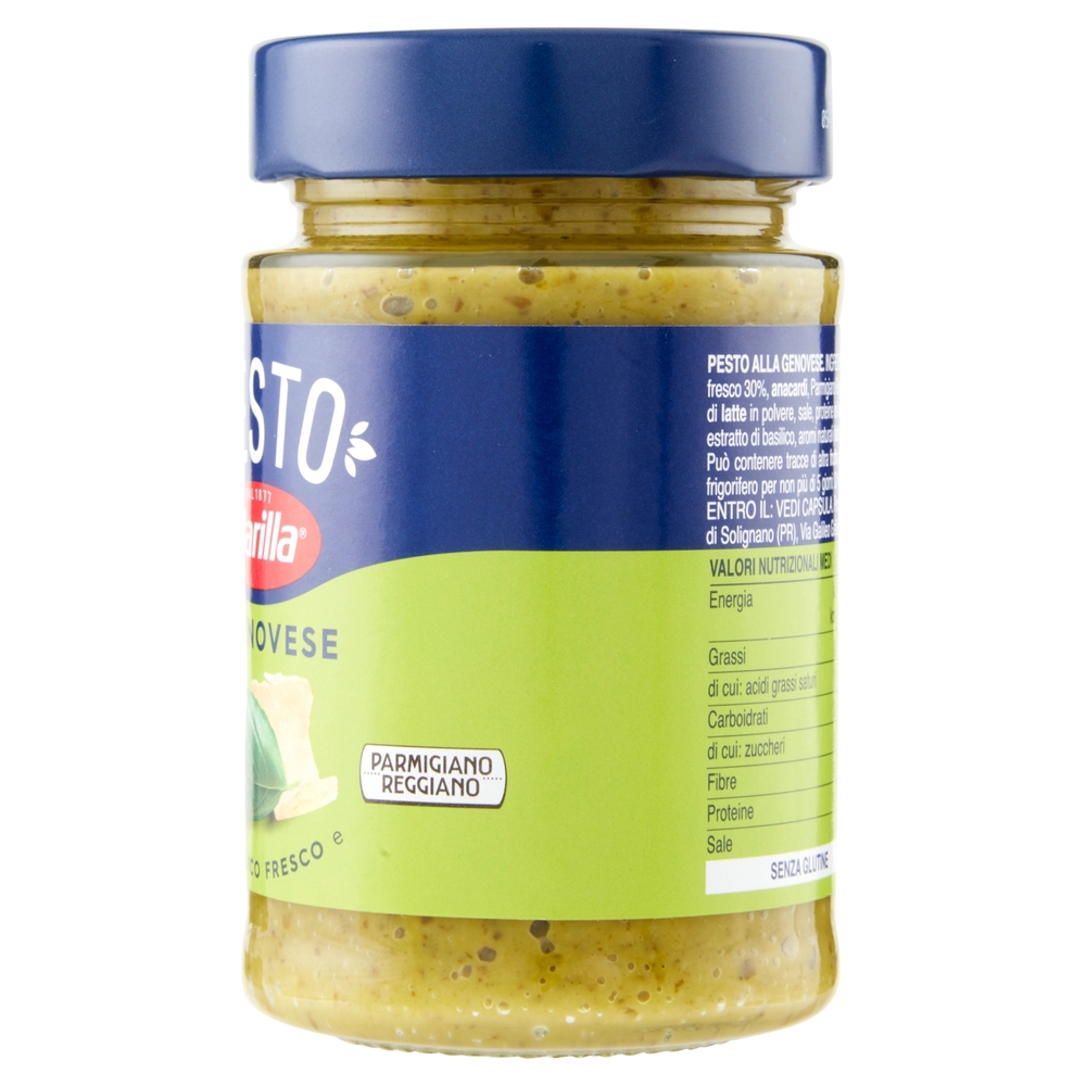 Barilla Pesto alla Genovese con Basilico Fresco Condimento e Sugo per Pasta 190 g