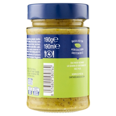 Barilla Pesto alla Genovese con Basilico Fresco Condimento e Sugo per Pasta 190 g