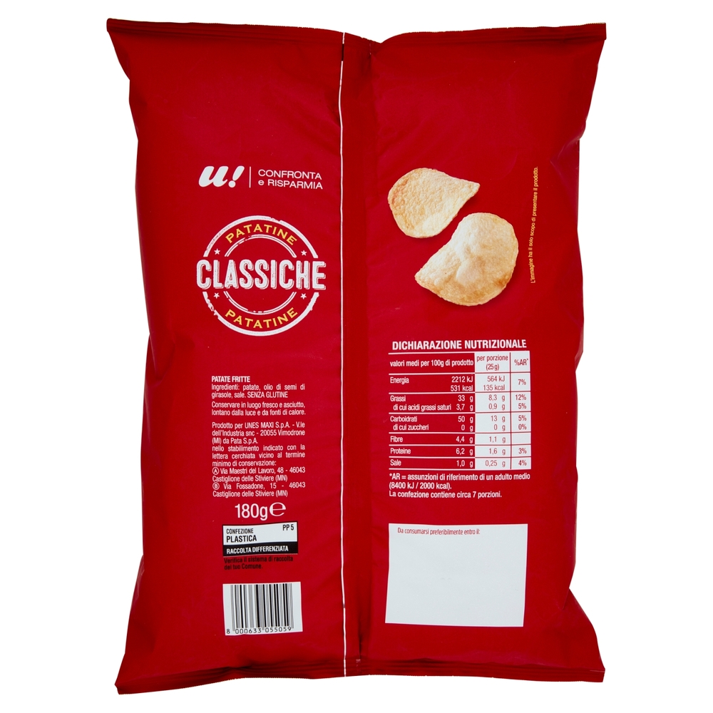 Patatine Classiche U! Confronta e Risparmia