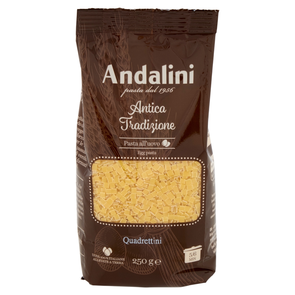 Andalini Antica Tradizione Pasta all'uovo Quadrettini 250 g