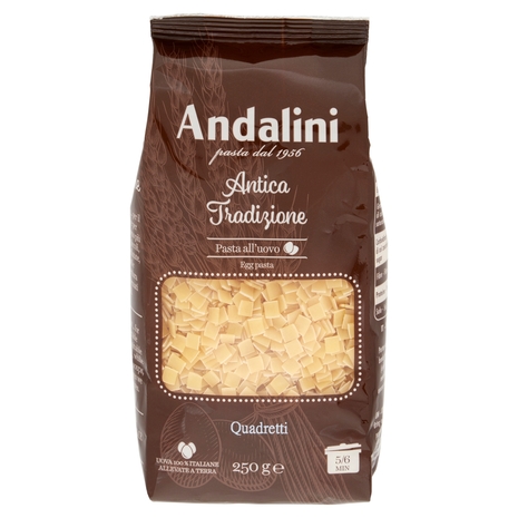 Andalini Antica Tradizione Pasta all'uovo Quadretti 250 g