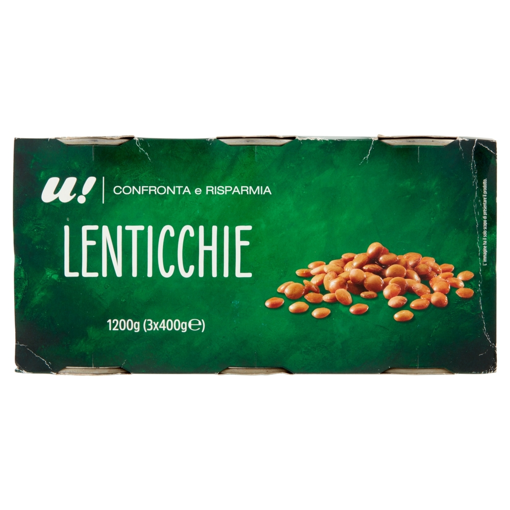 Lenticchie 3x400g U! Confronta e Risparmia