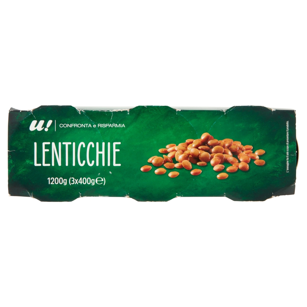 Lenticchie 3x400g U! Confronta e Risparmia