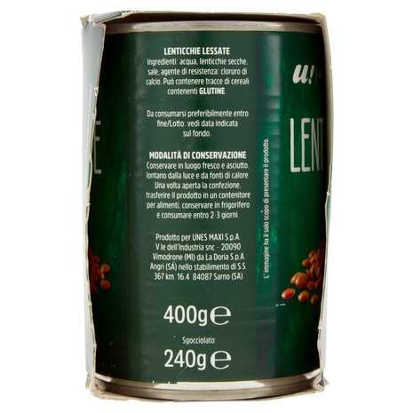 Lenticchie 3x400g U! Confronta e Risparmia