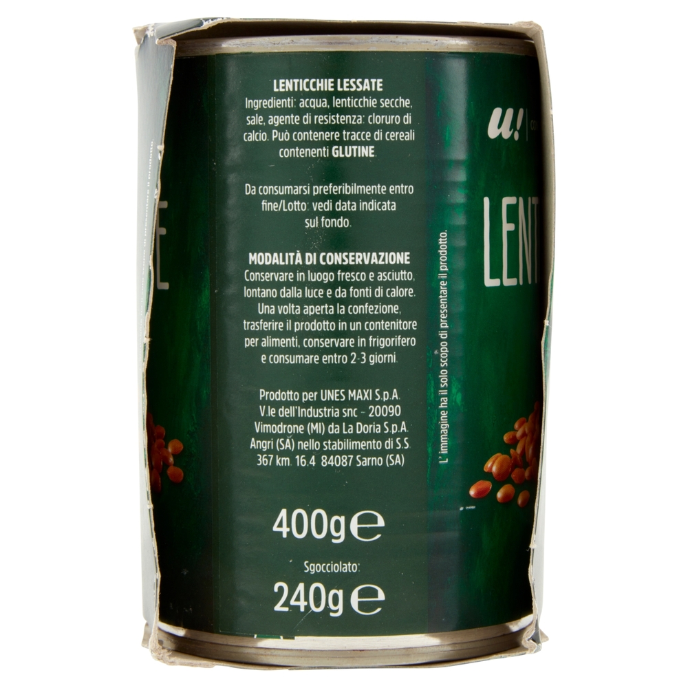 Lenticchie 3x400g U! Confronta e Risparmia