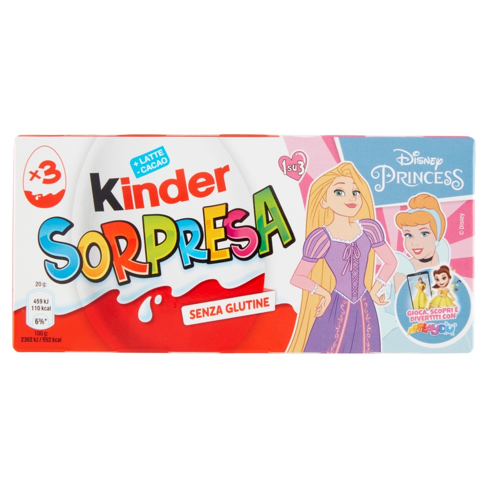 Kinder Sorpresa Disney Princess 3 x 20 g