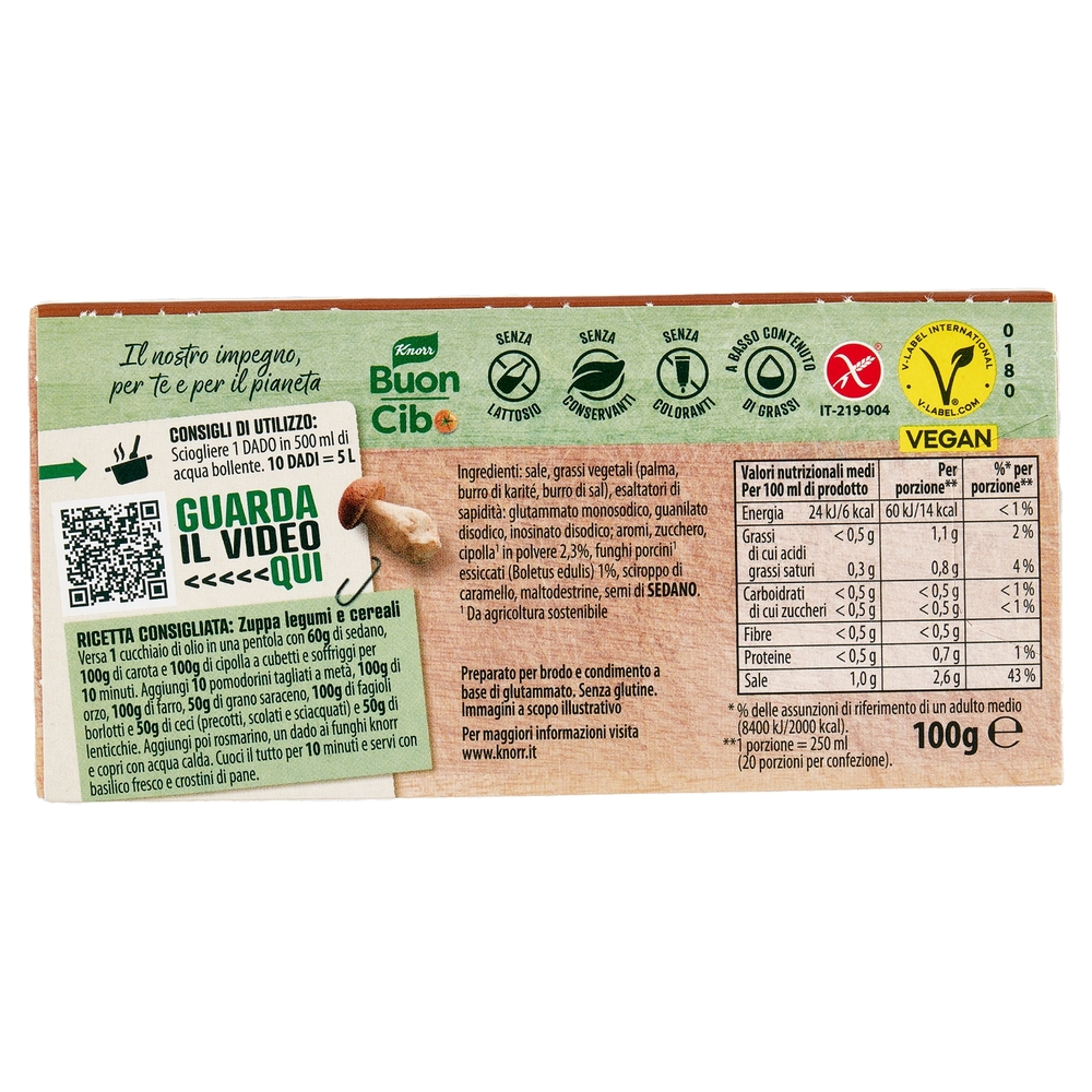 Knorr Funghi Porcini 10 Dadi 100 g