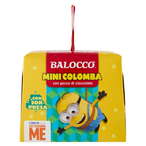 Balocco MiniColomba con gocce di cioccolato minions 100 g