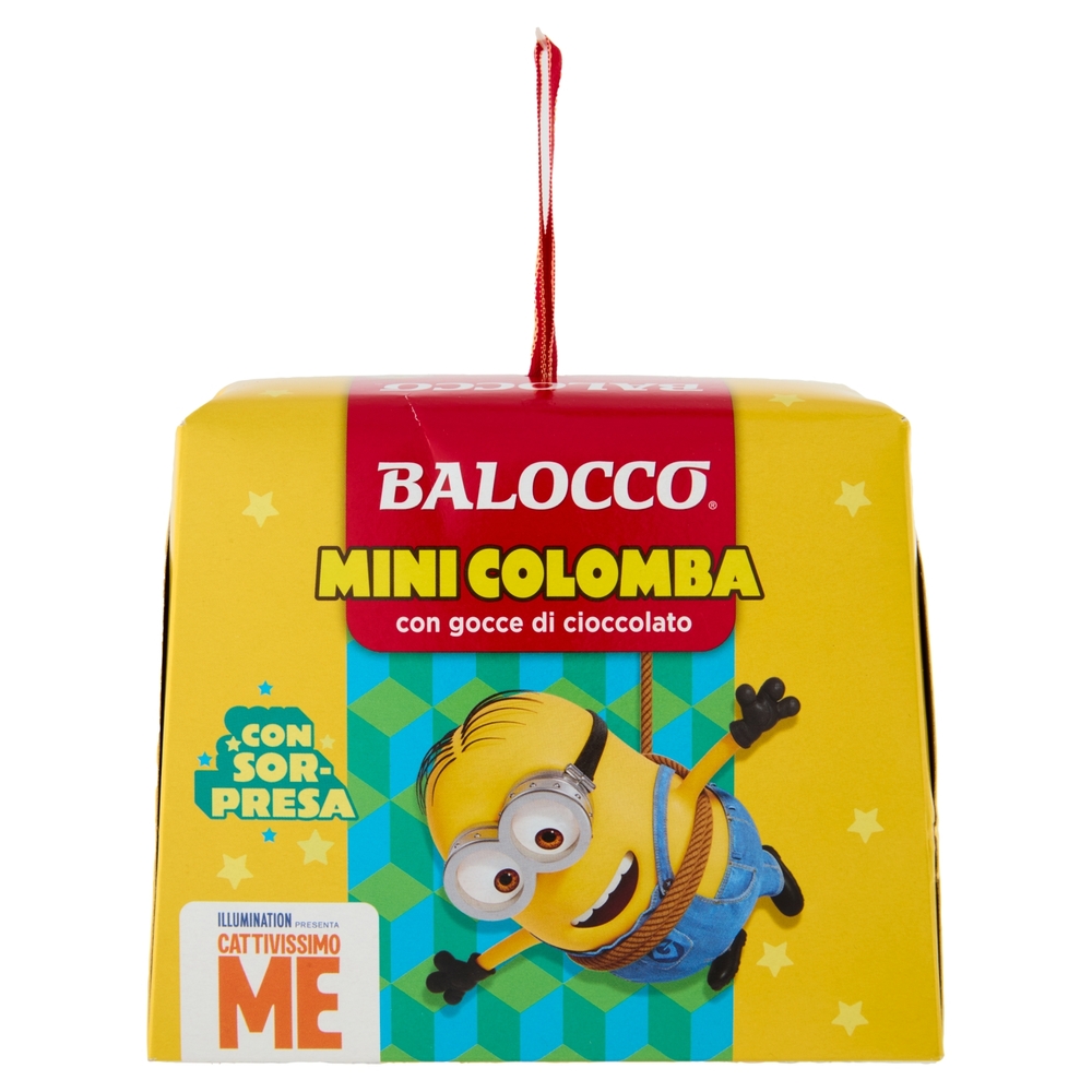Balocco MiniColomba con gocce di cioccolato minions 100 g