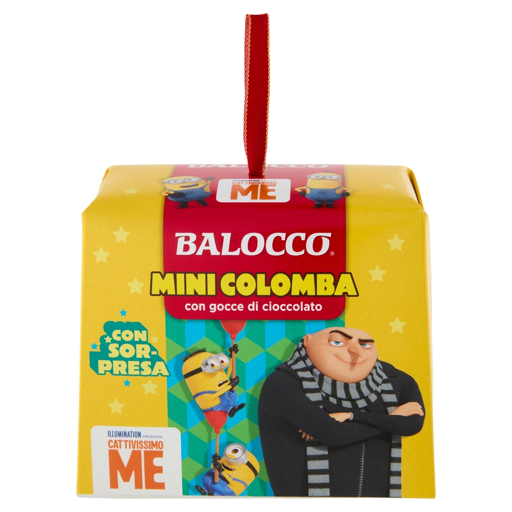 Balocco MiniColomba con gocce di cioccolato minions 100 g
