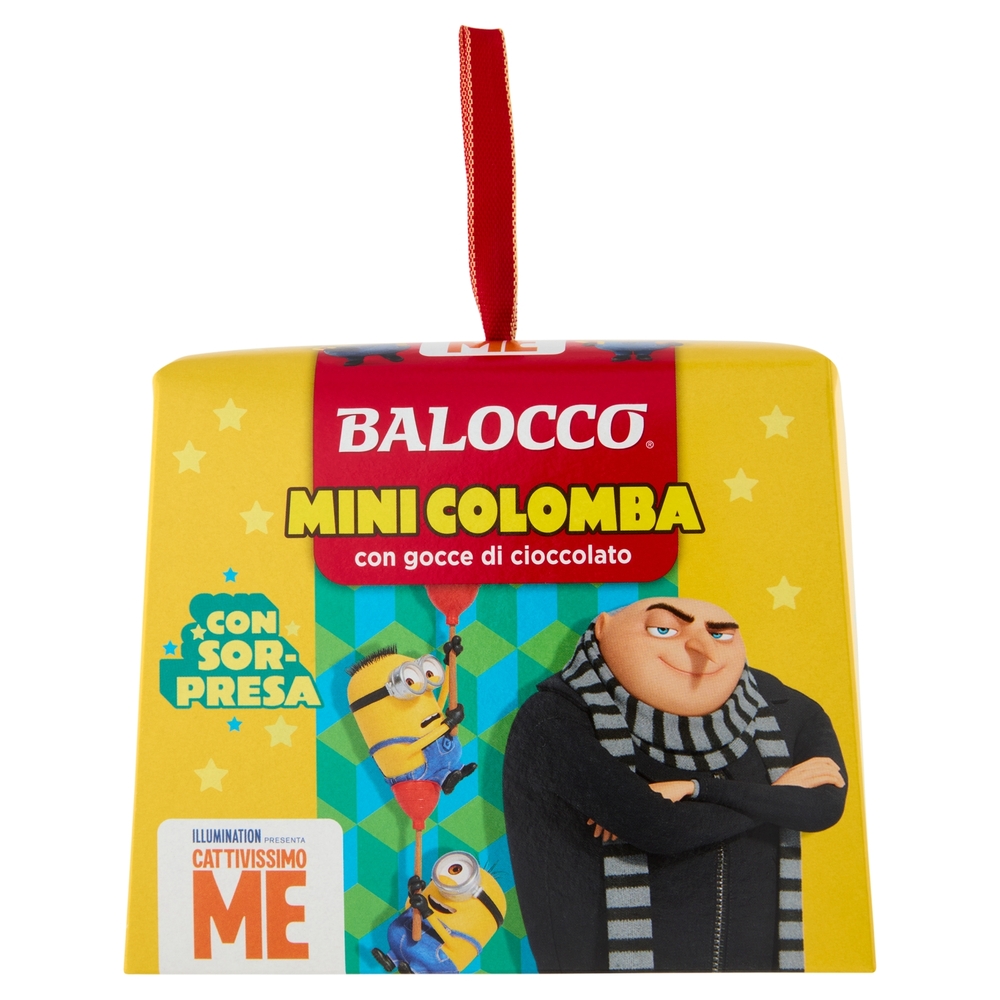 Balocco MiniColomba con gocce di cioccolato minions 100 g