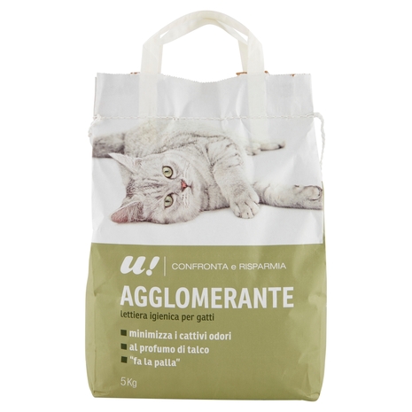 Lettiera Igienica per Gatti Agglomerante U! Confronta e Risparmia
