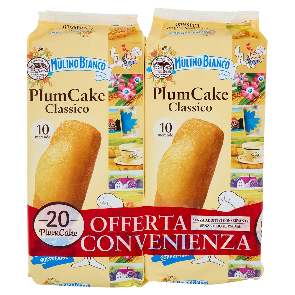 Mulino Bianco PlumCake Merenda con Yogurt Italiano 20 pezzi 660 g