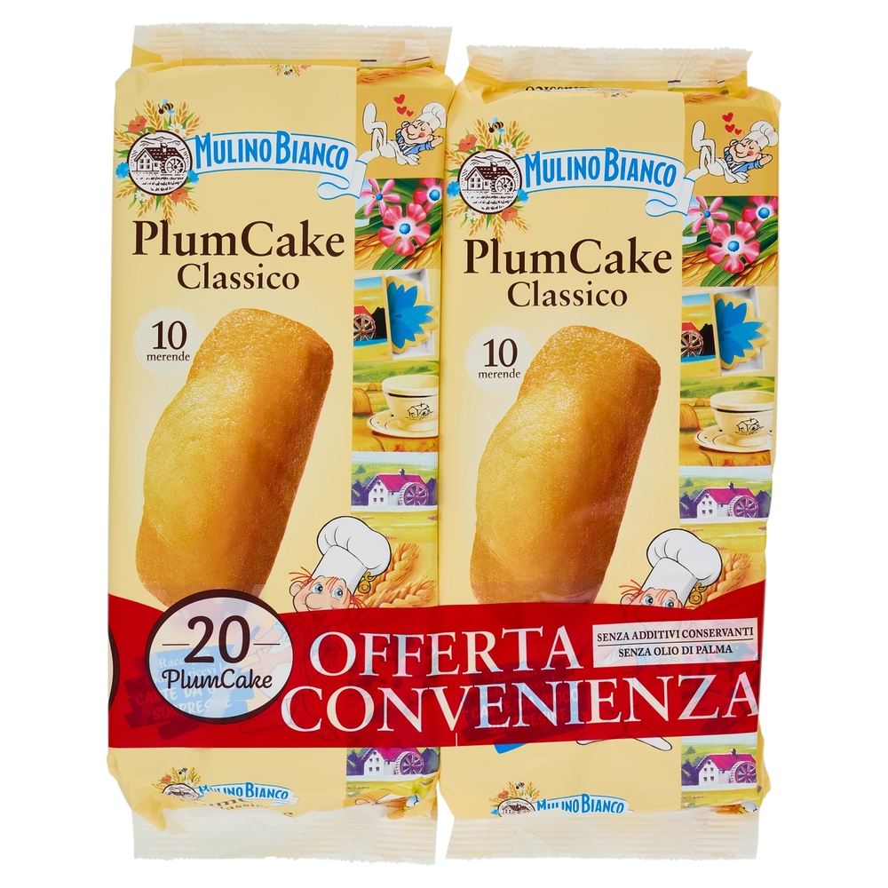 Mulino Bianco PlumCake Merenda con Yogurt Italiano 20 pezzi 660 g