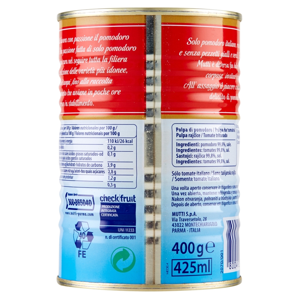 Mutti Polpa di Pomodoro 400 g