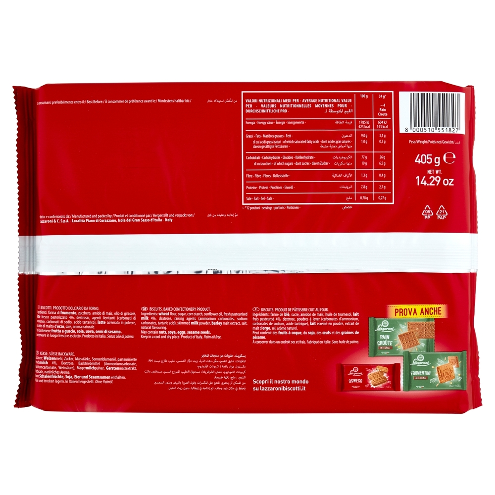 Lazzaroni Pain Croûte 405 g