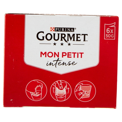 PURINA GOURMET Mon Petit Filettini Intense cotti in Salsa (Manzo / Agnello / Vitello) 6x50g