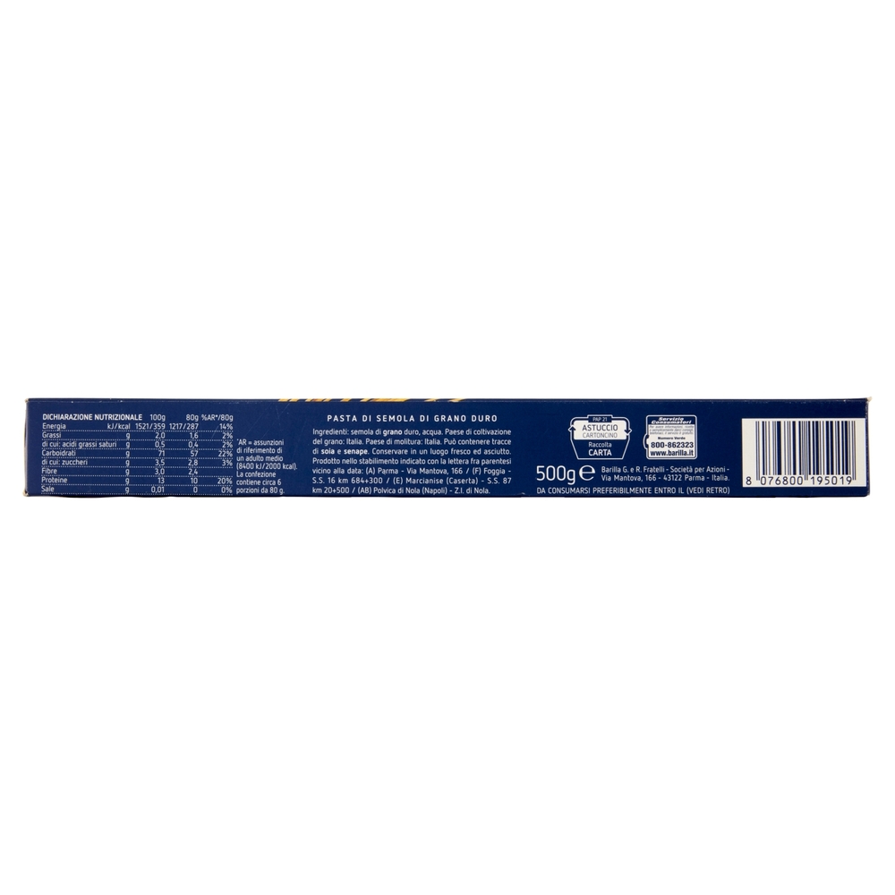 Barilla Pasta Capellini n.1 100% Grano Italiano 500g