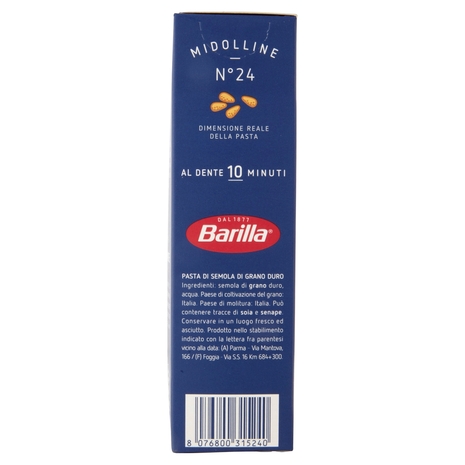 Barilla Pasta Midolline n.24 100% grano italiano 500 g