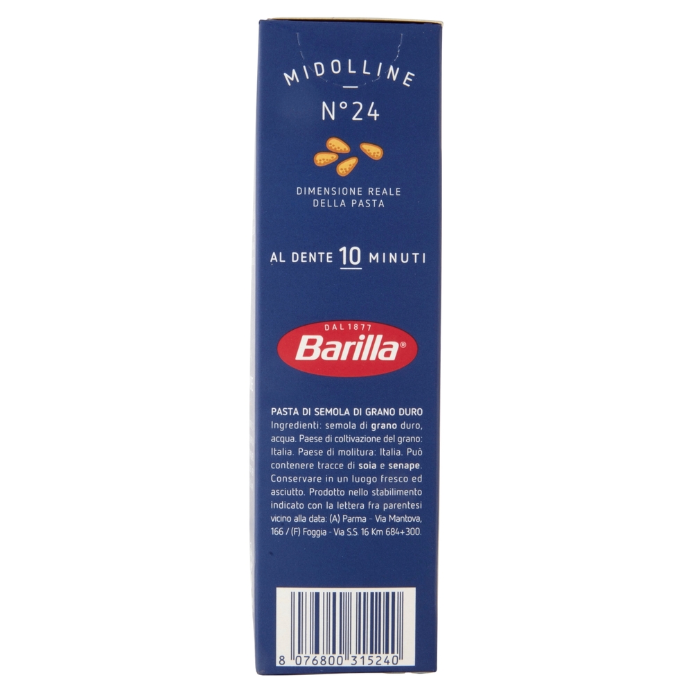 Barilla Pasta Midolline n.24 100% grano italiano 500 g