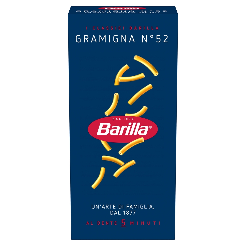 Barilla Pasta Gramigna n.52 100% grano italiano 500 g