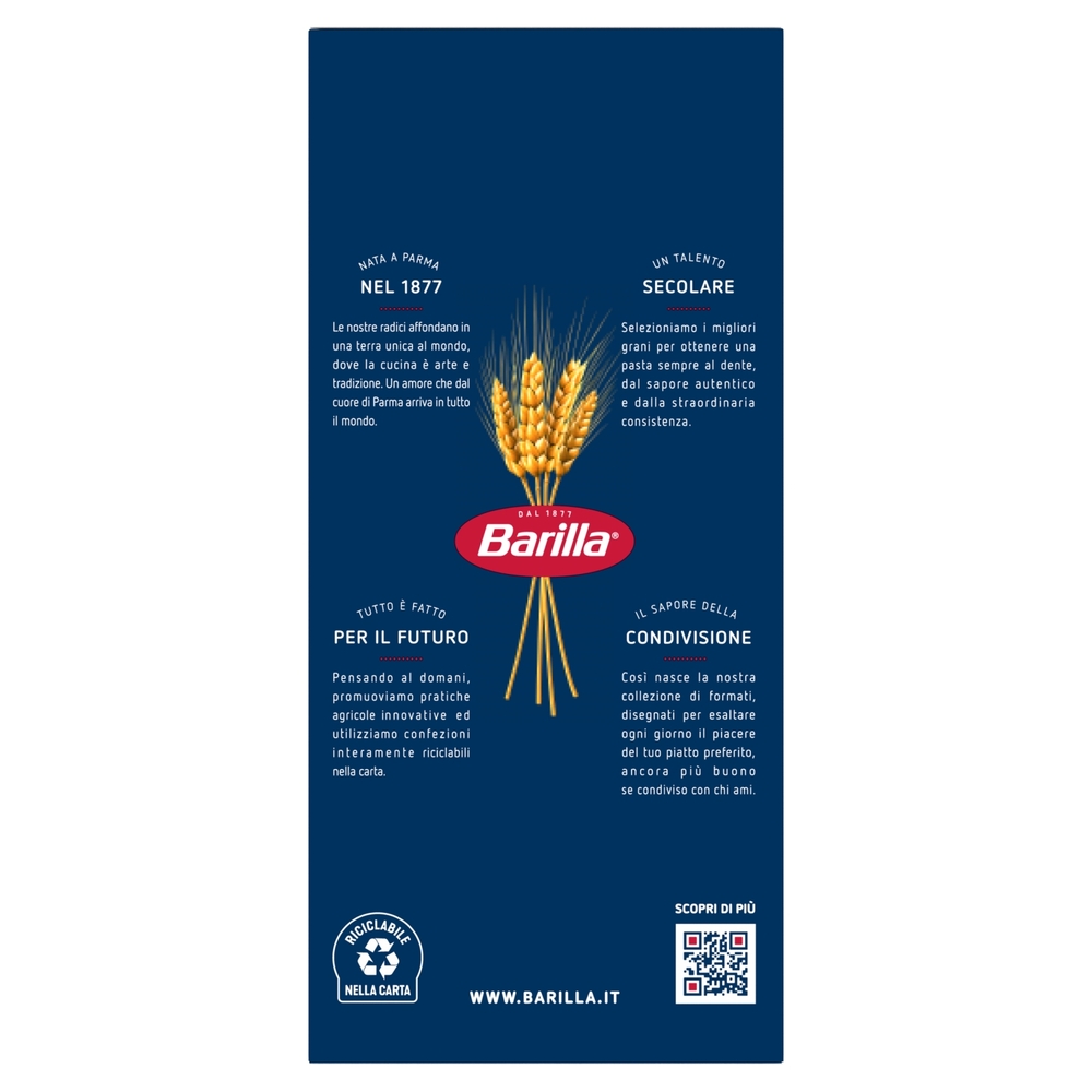 Barilla Pasta Gramigna n.52 100% grano italiano 500 g