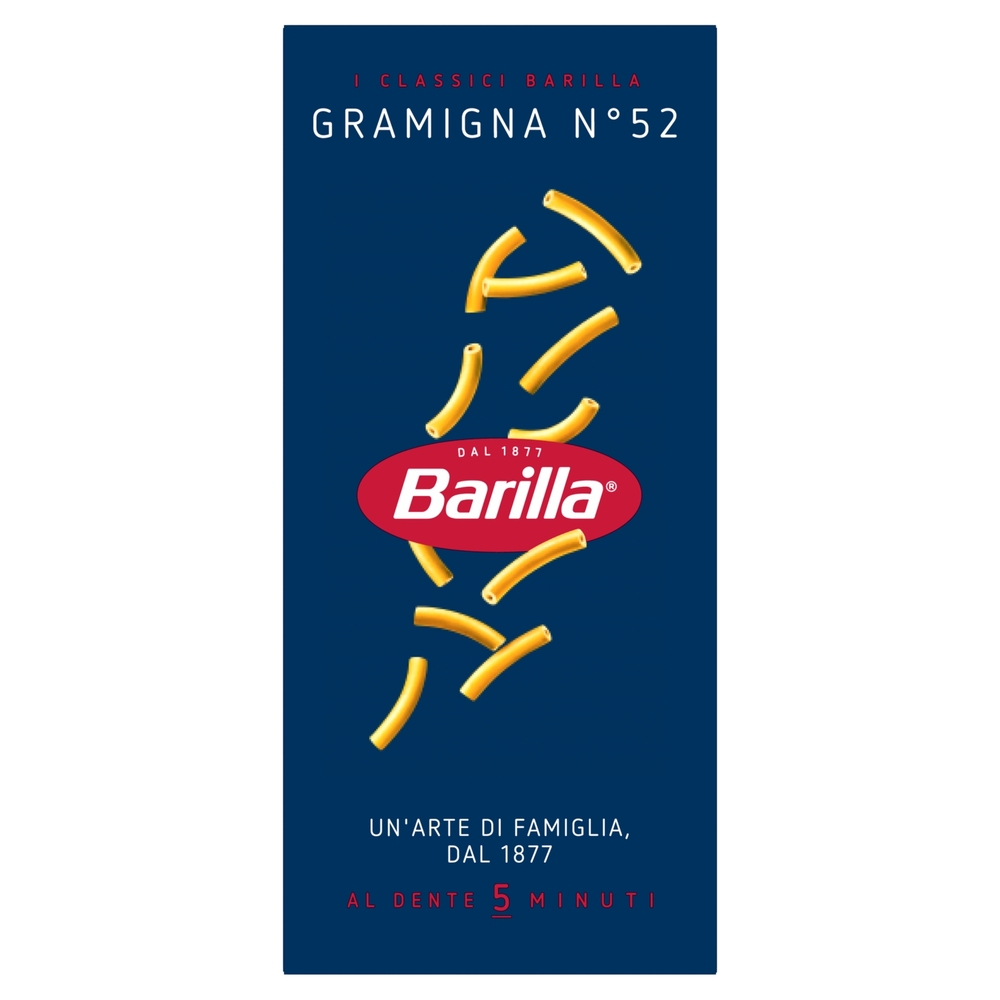 Barilla Pasta Gramigna n.52 100% grano italiano 500 g