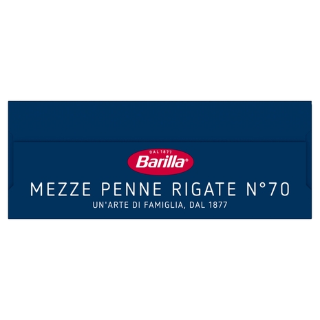 Barilla Pasta Mezze Penne Rigate n.70 100% Grano Italiano 500g
