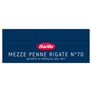 Barilla Pasta Mezze Penne Rigate n.70 100% Grano Italiano 500g