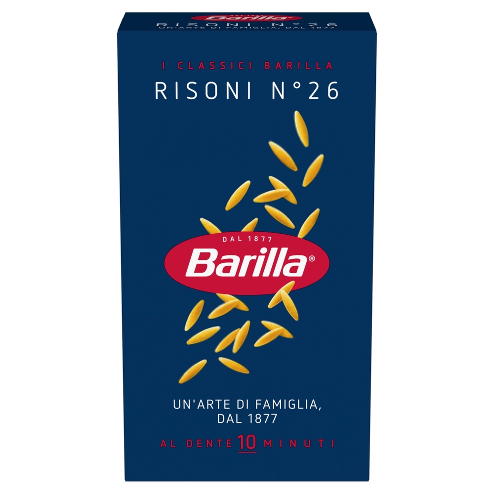 Barilla Pasta Risoni n.26 100% grano italiano 500 g