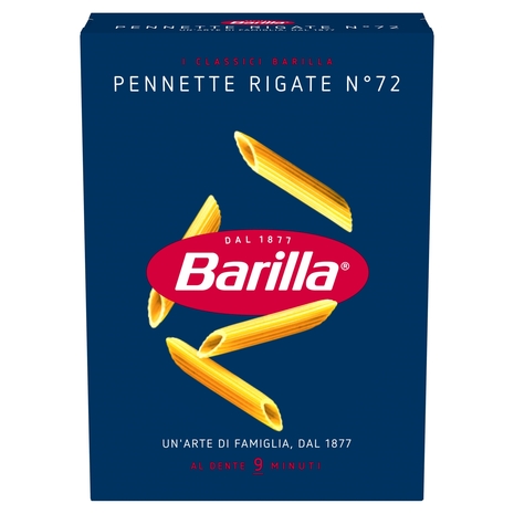 Barilla Pasta Pennette Rigate n.72 100% Grano Italiano 500g