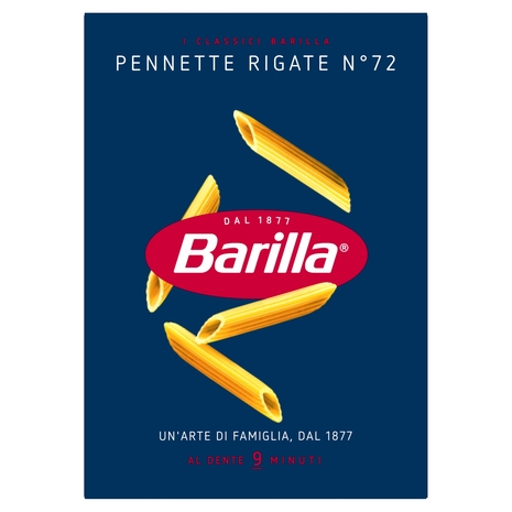 Barilla Pasta Pennette Rigate n.72 100% Grano Italiano 500g