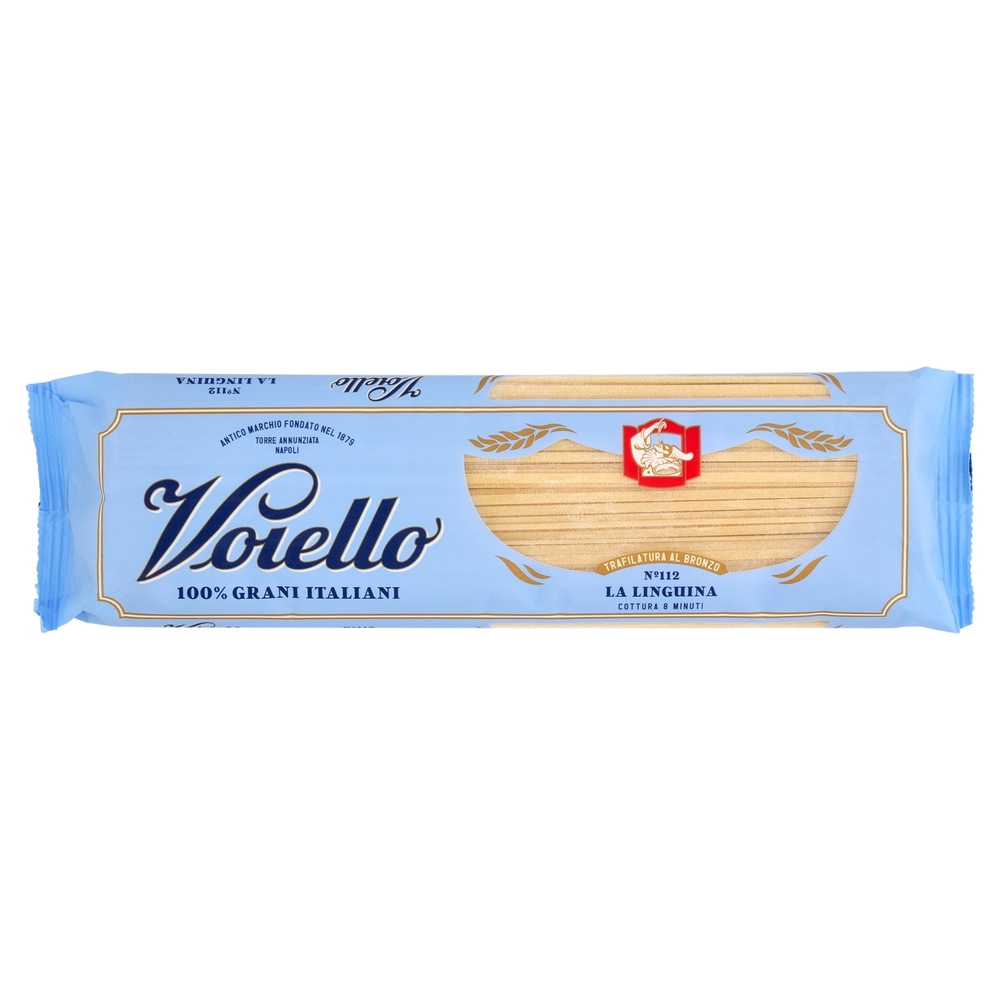 Voiello Pasta La Linguina N°112 grano Aureo 100% italiano Trafilata bronzo 500g