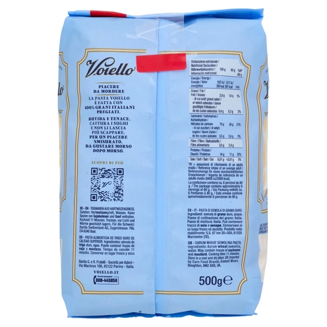 Voiello Pasta Il Fusillo N°141 grano Aureo 100% italiano Trafilata bronzo 500g