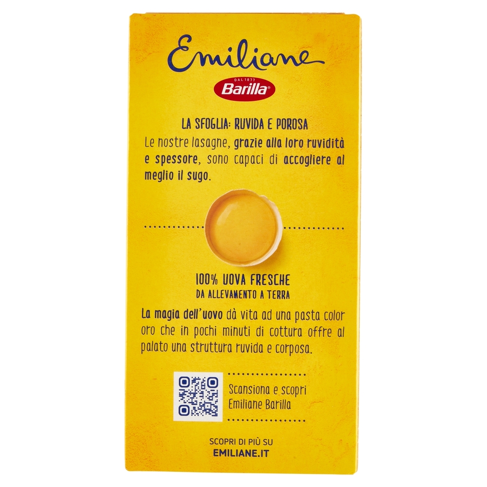 Barilla Emiliane Lasagne Pasta all'Uovo 500g